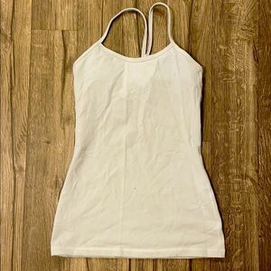 Lululemon White Top Built in Bra Size 2 or 4